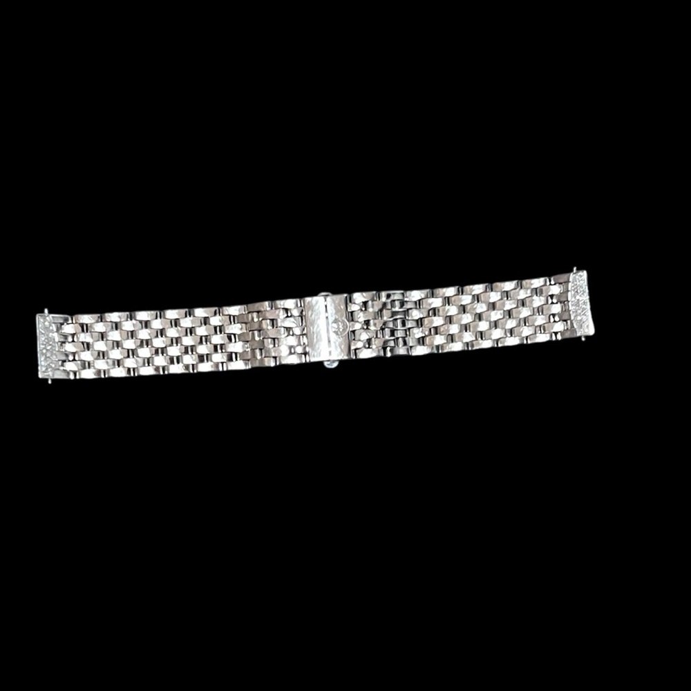 Michele urban watch stainless steel diamonds strap. (Strap only)